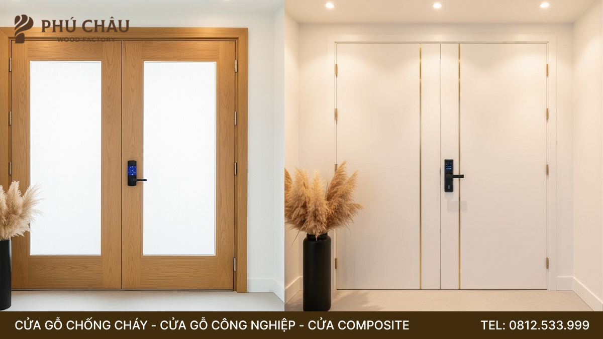 Báo giá cửa gỗ, cửa thép chống cháy 60 phút EI60