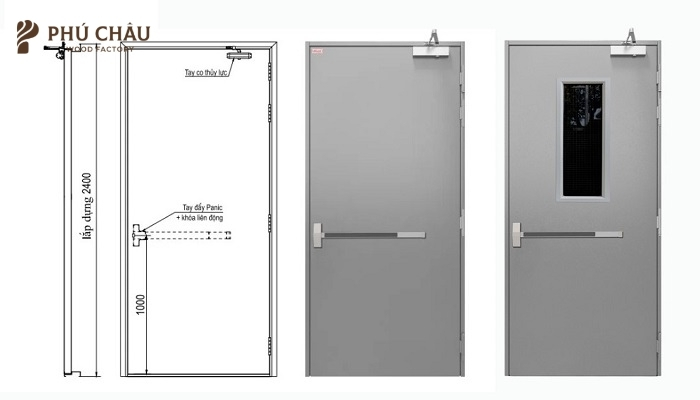 Cửa thép chống cháy được sử dụng phổ biến ở nhiều công trình