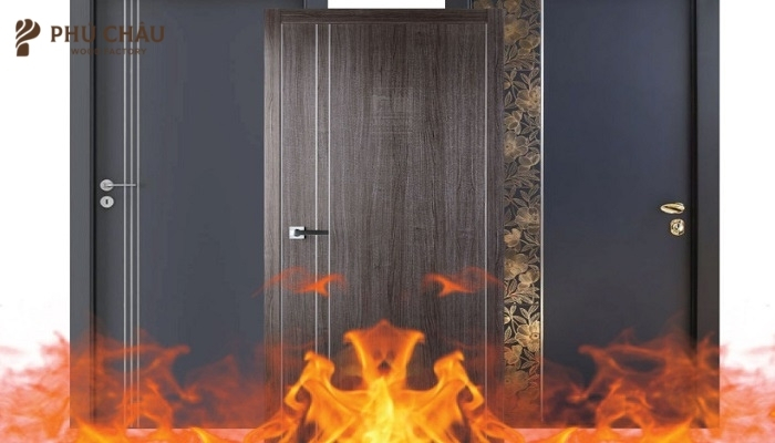 Cửa gỗ chống cháy cho cơ sở lưu trú — ảnh minh hoạ