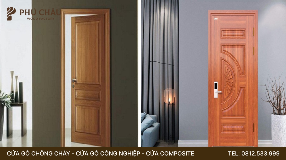 Ưu & nhược điểm cửa gỗ công nghiệp so với cửa gỗ tự nhiên