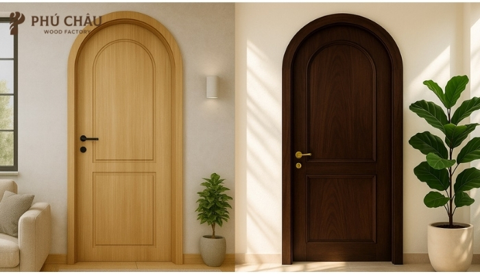 Cửa vòm gỗ công nghiệp là gì?
