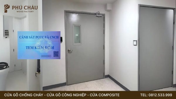 Tem kiểm định cửa chống cháy: quy định đang áp dụng và giấy tờ cần kiểm tra