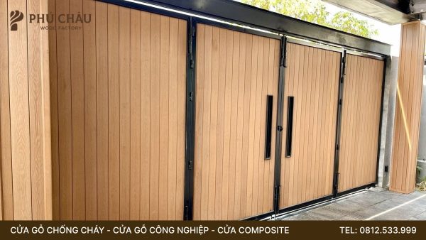 19 Mẫu cổng gỗ nhựa ngoài trời kèm Báo giá 2026