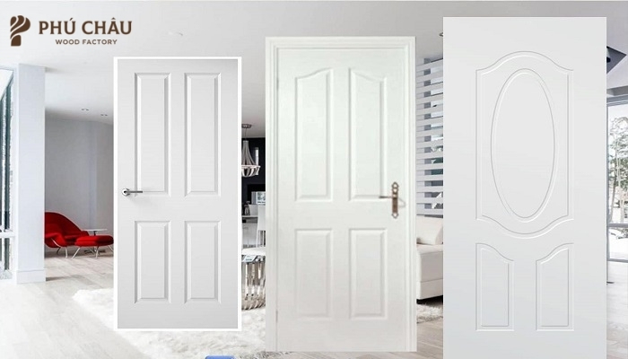 Các kiểu thiết kế cửa nhựa composite màu trắng phổ biến