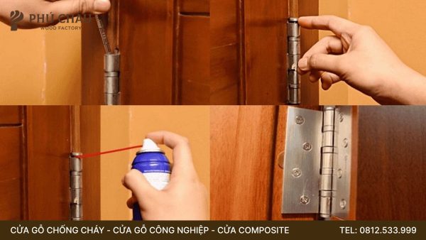 Cách tra dầu vào bản lề cửa đơn giản tại nhà