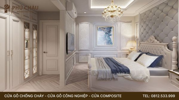 9 Kiểu Cửa Gỗ Thông Phòng Tân Cổ Điển Đẹp Năm 2026
