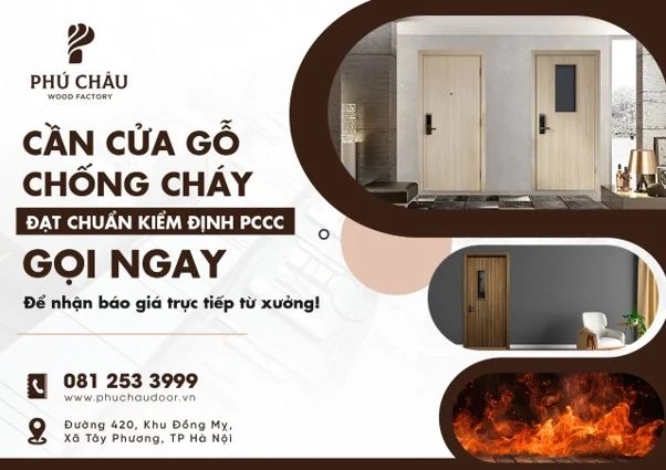 Các loại cửa gỗ chống cháy phù hợp với từng công trình – ảnh 4