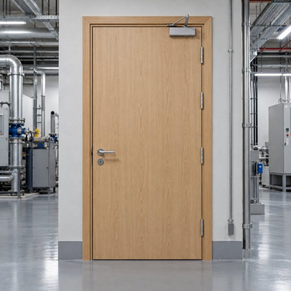 Cửa gỗ chống cháy EI120 1 cánh PC120-01