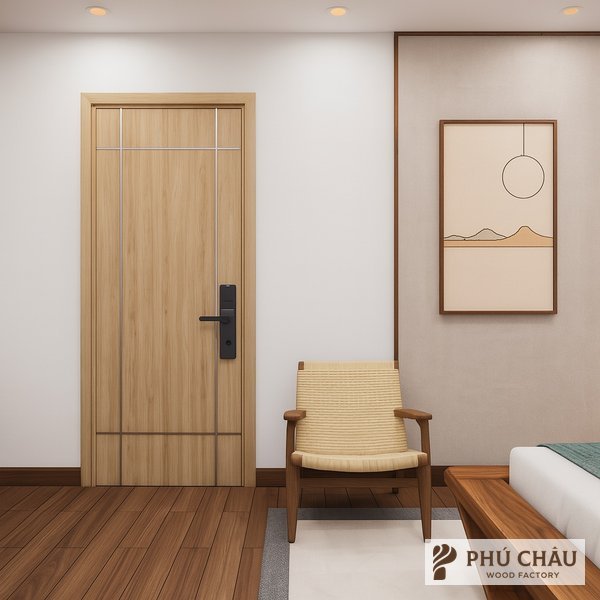 Cửa chống cháy phòng khách sạn lắp khoá điện tử